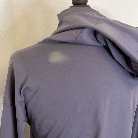 Yogalicious Purple Hodded Pullover Long Sleeve Top | size M - Picture 7 of 8